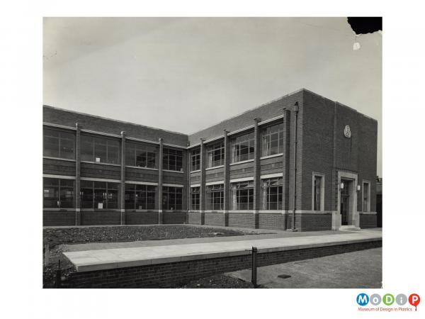 Scanned image showing a building exterior.
