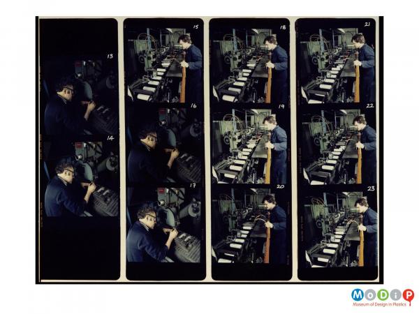 Scanned image showing a 11 image contact sheet.