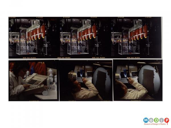 Scanned image showing a six image contact sheet.