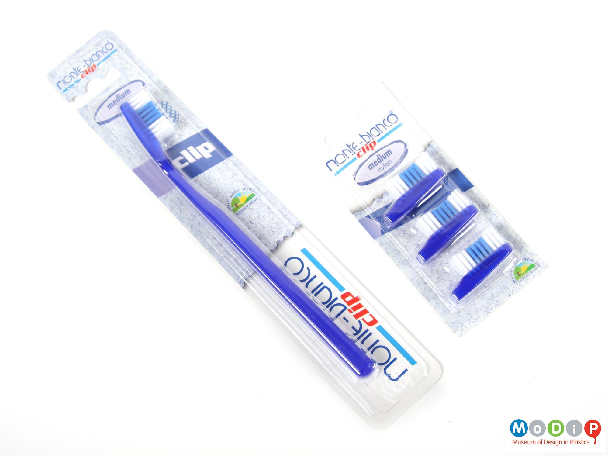 Monte-Bianco Clip toothbrush heads | Museum of Design in Plastics