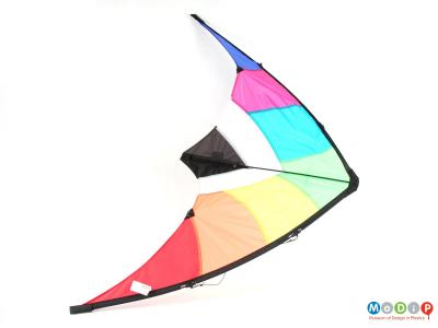 Top view of a kite showing the full wingspan.